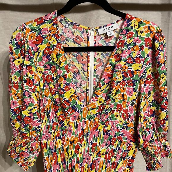 RIXO x Target Floral Puff Sleeve Dress - Picture 3 of 4